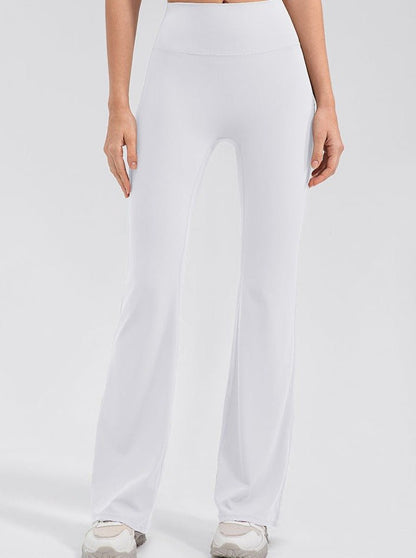 Legging Femme Extensible Taille Haute Coupe Flare Evasée