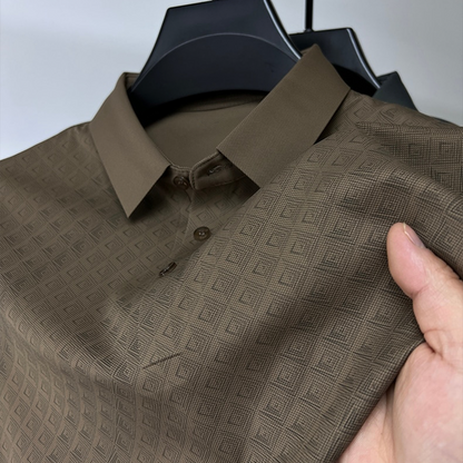 Chemise Polo en Soie Homme avec Motif - Luxe et Confortable