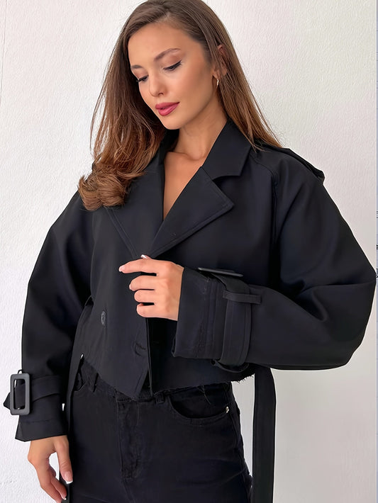 Veste Femme Courte Cintrée Style Chic Rétro - PanierRoyale