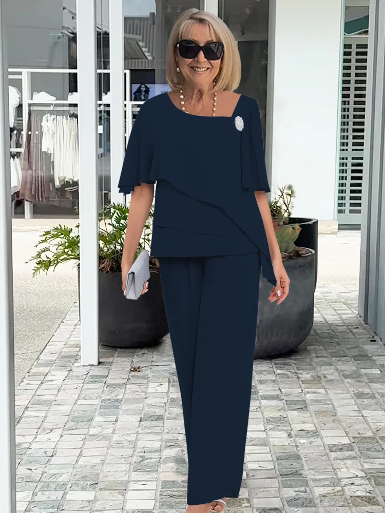 Robe Été Femmes Élégante Ensemble Chic