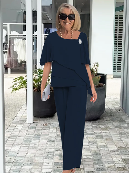 Robe Été Femmes Élégante Ensemble Chic