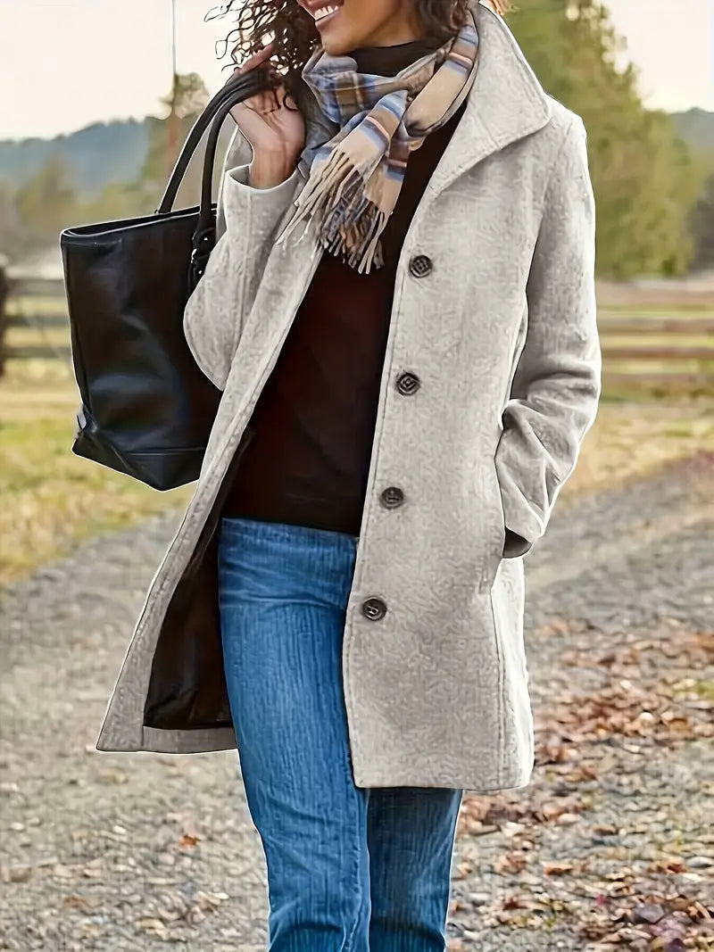 Manteau Femme Hiver Élégant avec Doublure Polaire Chaude
