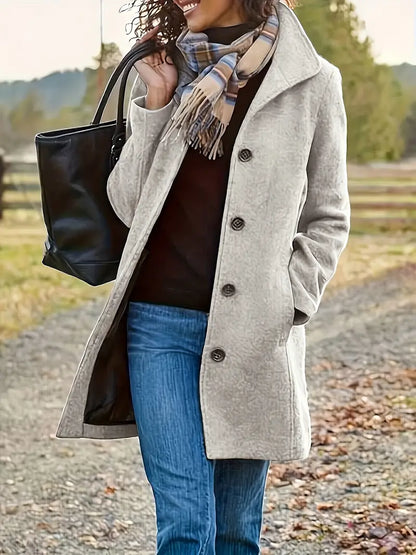 Manteau Femme Hiver Élégant avec Doublure Polaire Chaude