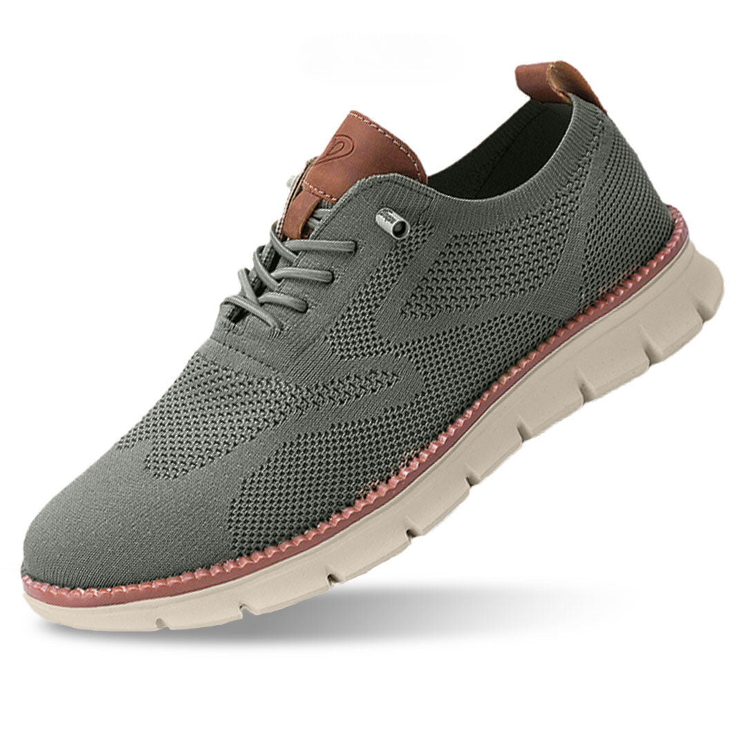 Chaussure running homme légère et respirante beige