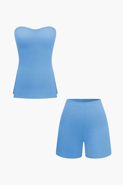 Ensemble Bustier et Shorts Élégant Féminin