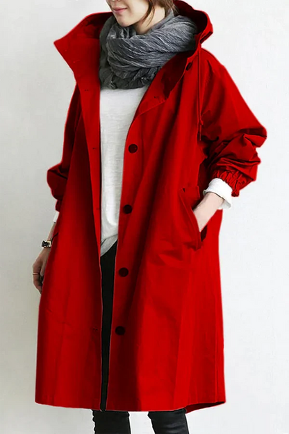 Veste Imperméable Femme Capuche pour Pluie et Vent
