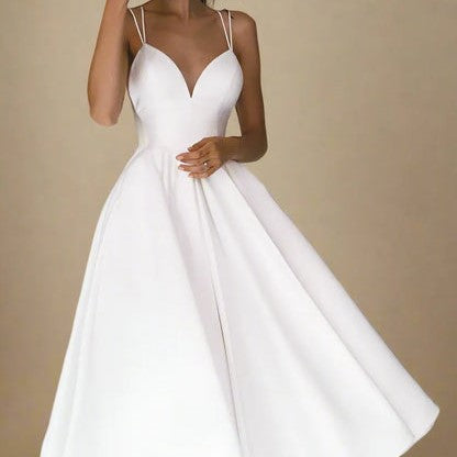 Robe Été Décolleté Profond avec Bretelles Fines - PanierRoyale