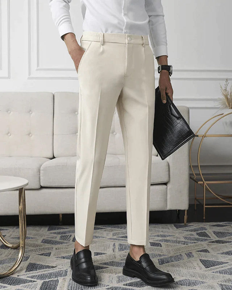 Pantalon Business Slim Fit Noir Élégant