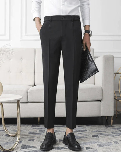 Pantalon Business Slim Fit Noir Élégant