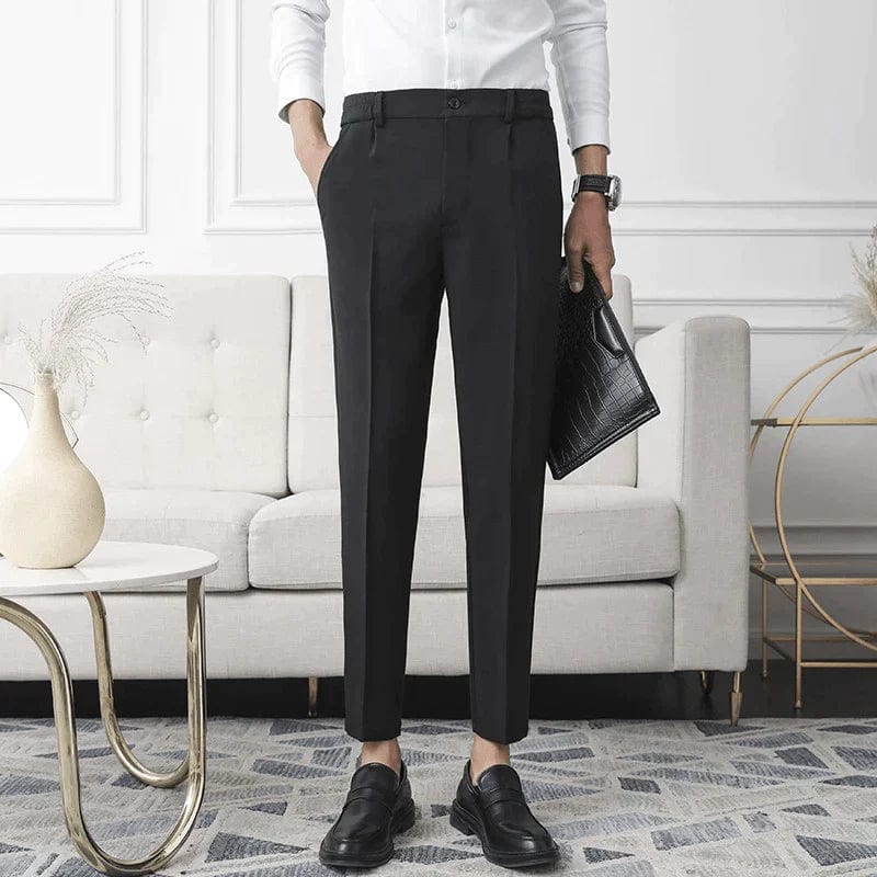Pantalon Costume Homme Élégant Slim Fit pour Travail et Soirée