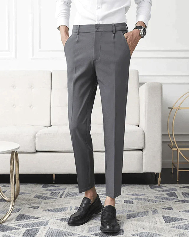 Pantalon Business Slim Fit Noir Élégant