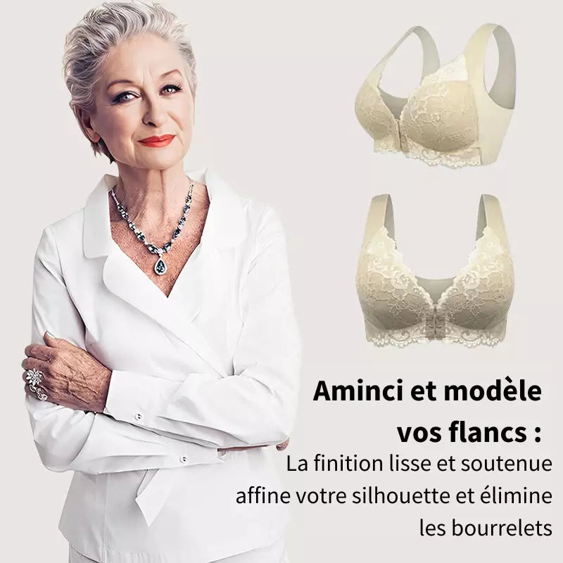 Soutien-gorge Femme Sans Fil Fermeture Frontale Confort Respirant