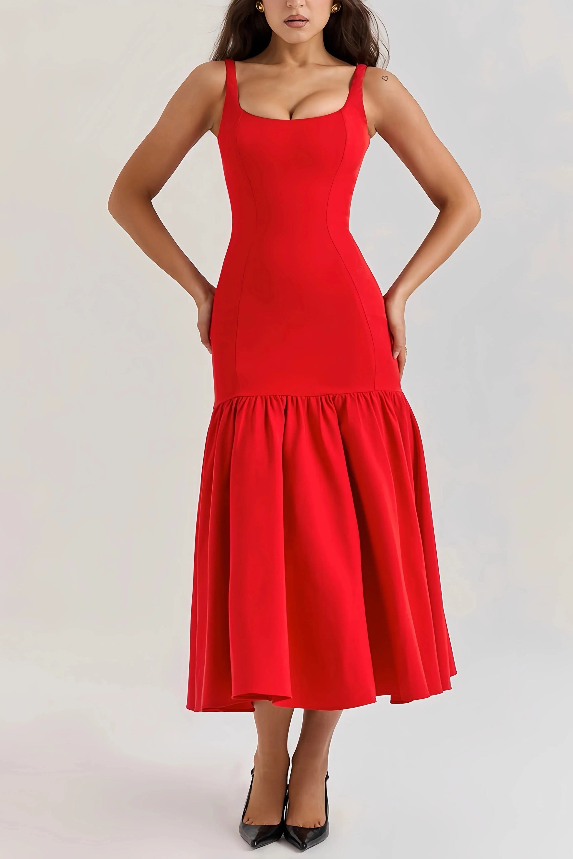 Robe Femme Courte Élégante sans Manches - PanierRoyale