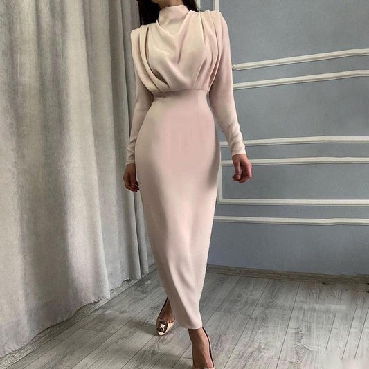 Robe Soirée Longue Manches pour Femme Grande Taille - PanierRoyale