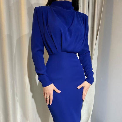 Robe Soirée Longue Manches pour Femme Grande Taille