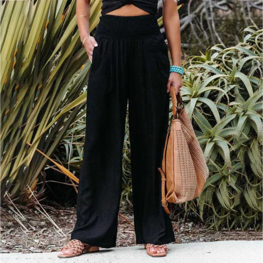 Pantalon Femme Décontracté Taille Élégante
