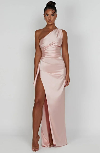 Robe De Soirée Pour Femme À Une Épaule | Dos Nu