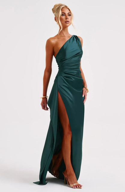 Robe De Soirée Pour Femme À Une Épaule | Dos Nu