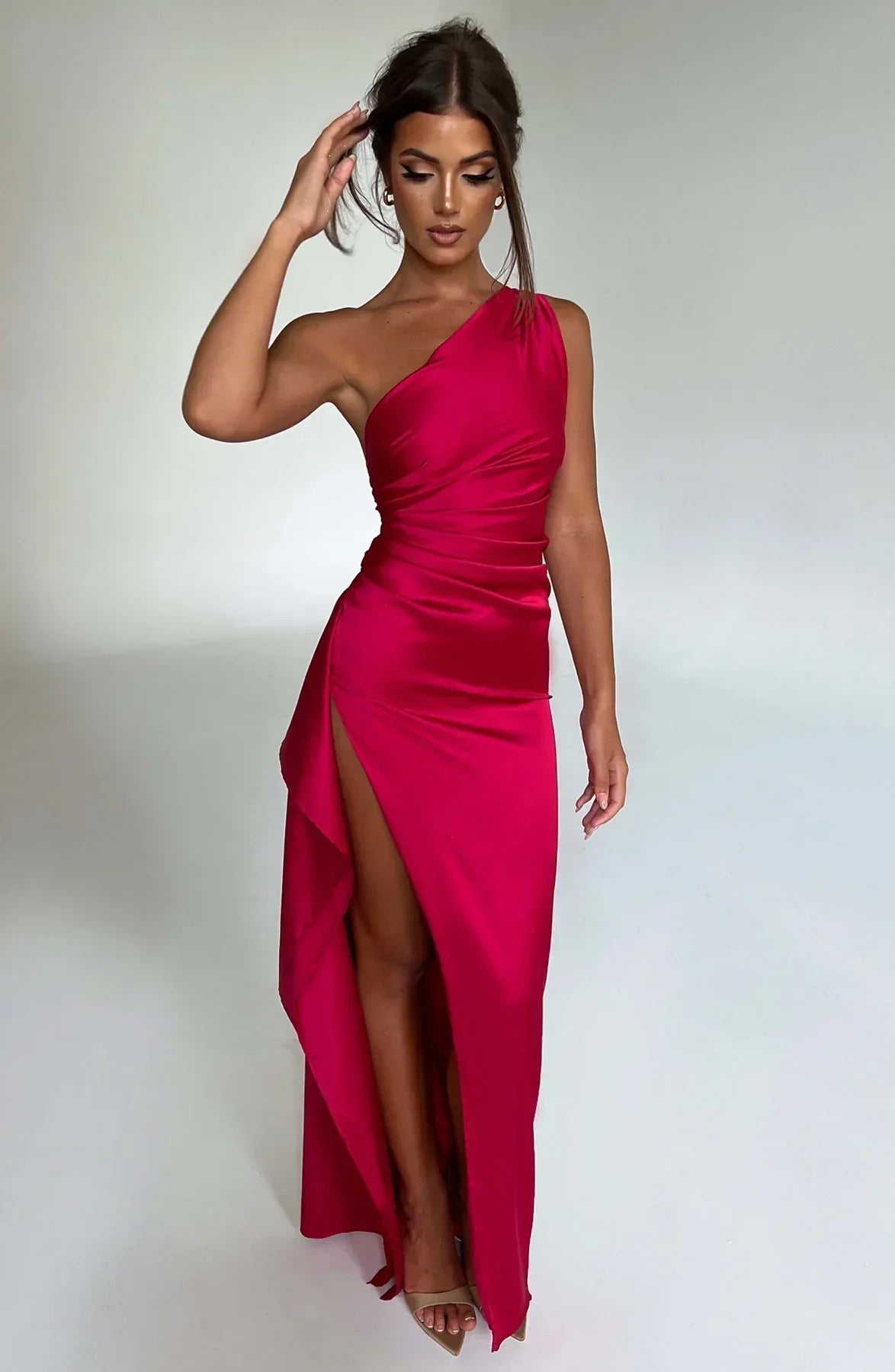 Robe De Soirée Pour Femme À Une Épaule | Dos Nu