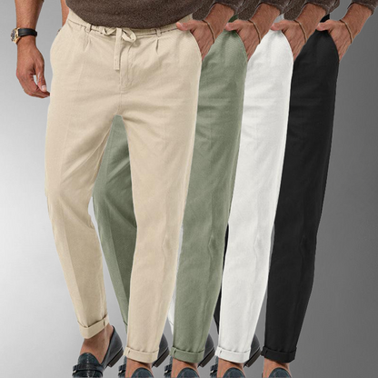 Pantalon Chino Élastique avec Cordons de Serrage