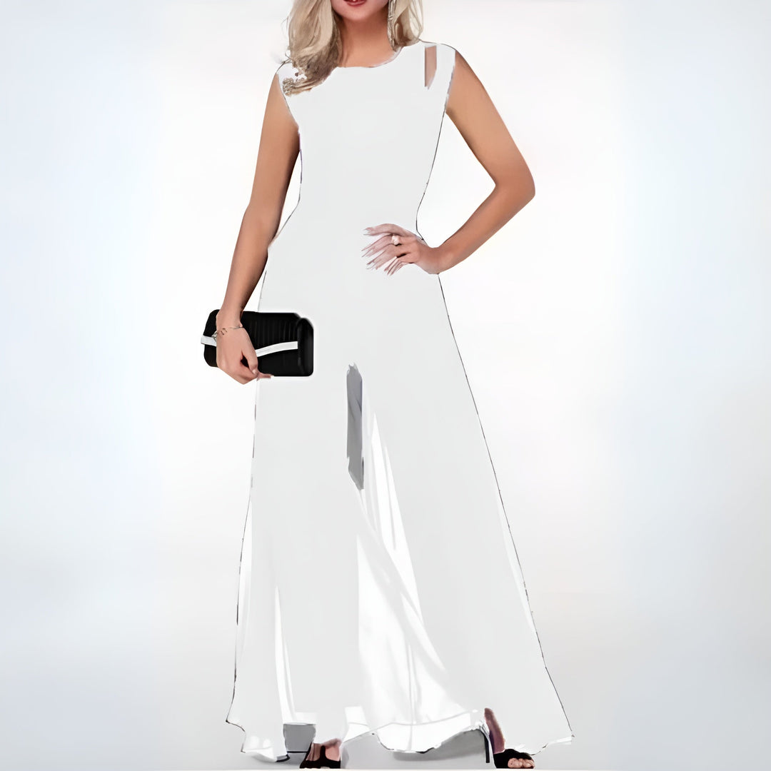 Robe Été Sans Manches Dentelle Féminine
