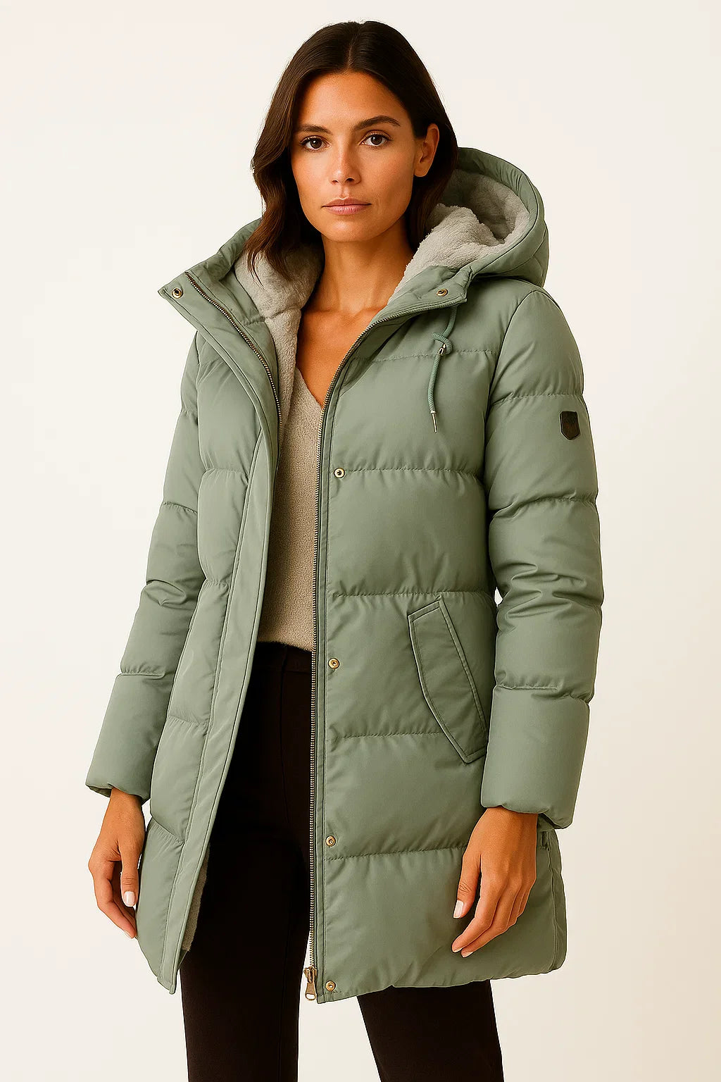 Manteau long Femme matelassé léger coupe chaude - PanierRoyale