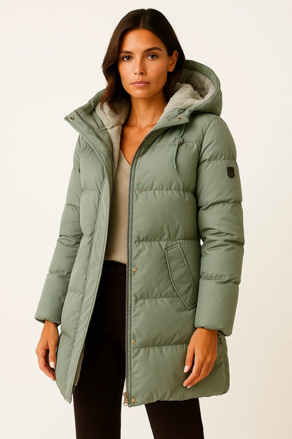 Manteau long Femme matelassé léger coupe chaude - PanierRoyale