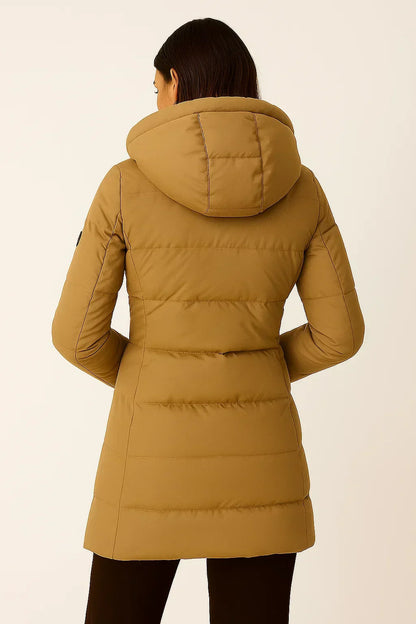Manteau long Femme matelassé léger coupe chaude