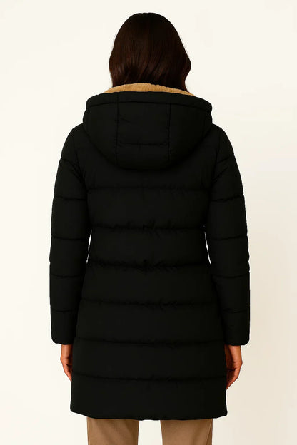 Manteau long Femme matelassé léger coupe chaude