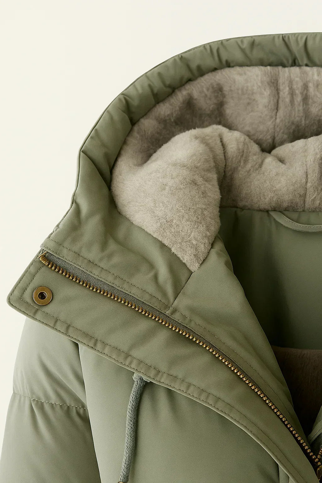 Manteau long Femme matelassé léger coupe chaude