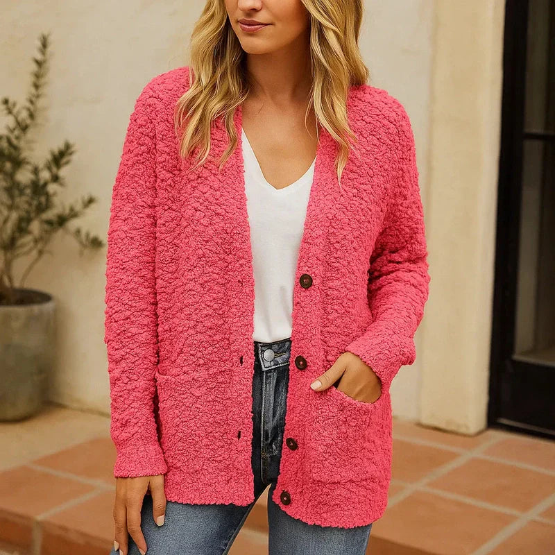 Veste Douillette Féminine avec Poches et Capuchon