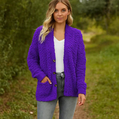 Veste Douillette Féminine avec Poches et Capuchon