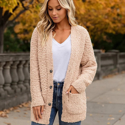 Veste Douillette Féminine avec Poches et Capuchon