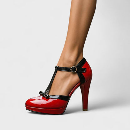 Talons Hauts Plateforme à Lacets pour Femmes