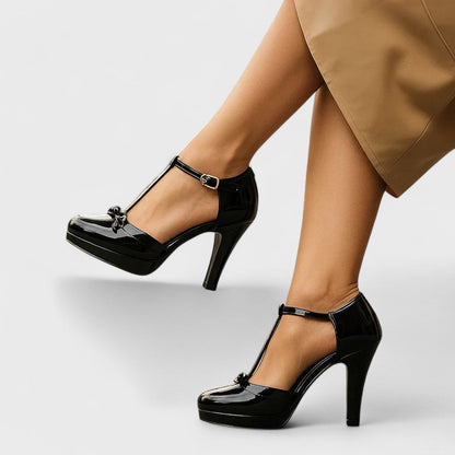 Talons Hauts Plateforme à Lacets pour Femmes