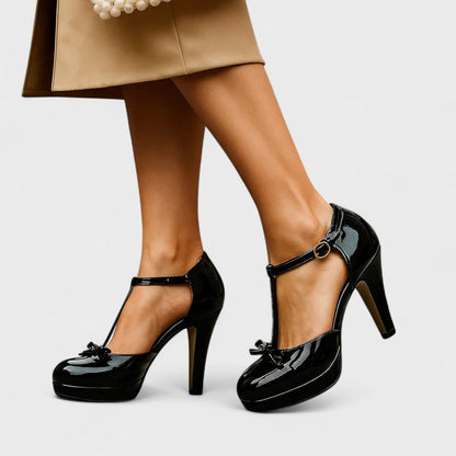 Talons Hauts Plateforme à Lacets pour Femmes