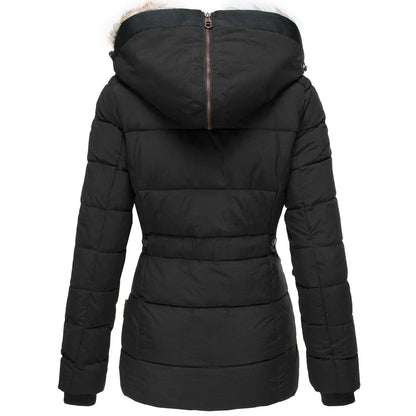 Vestement Femmes Hiver Doux et Léger avec Capuche Amovible