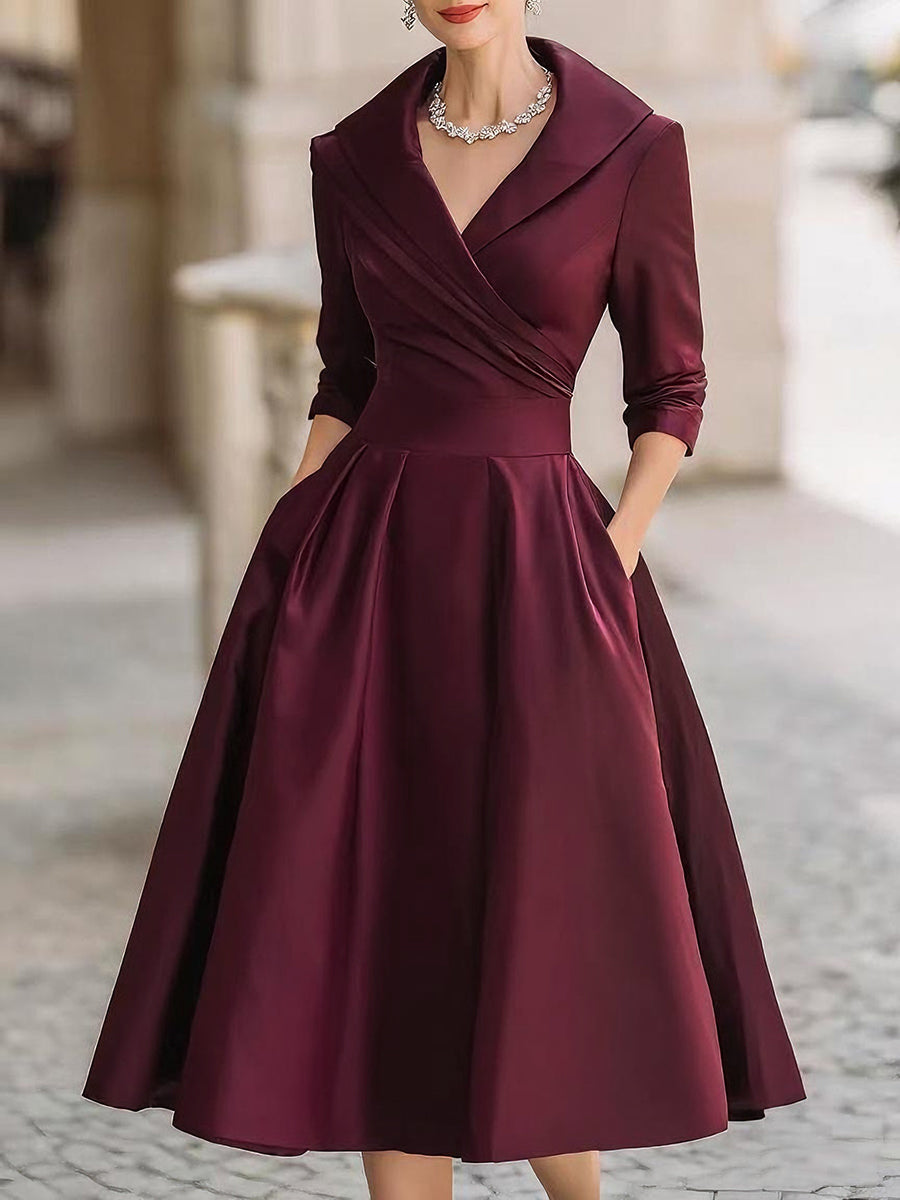 Robe Femme Printemps Classique Élégante
