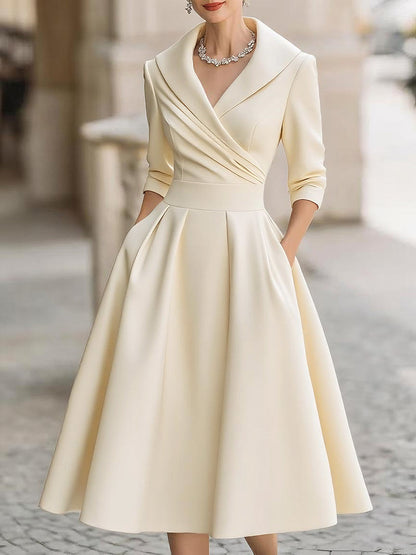 Robe Femme Printemps Classique Élégante