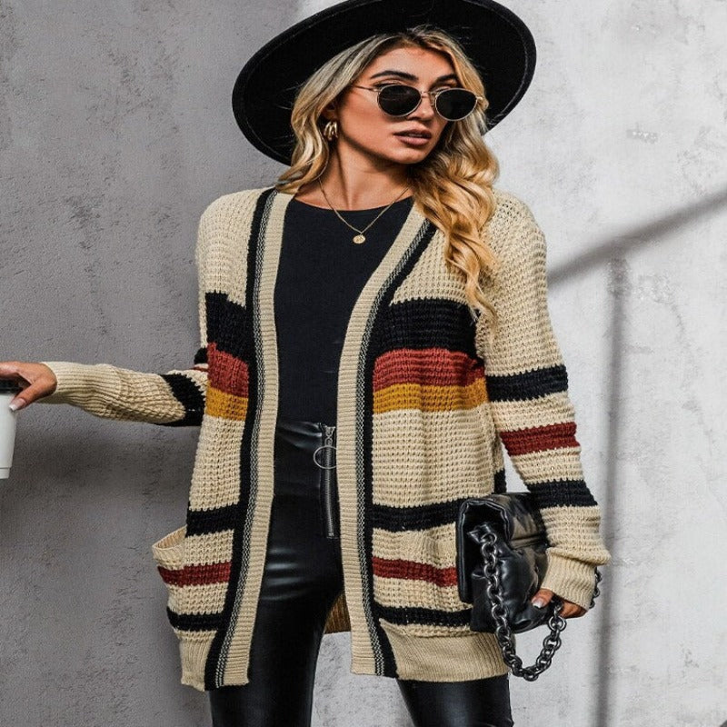 Cardigan Femme Long et Chaude pour Hiver - PanierRoyale