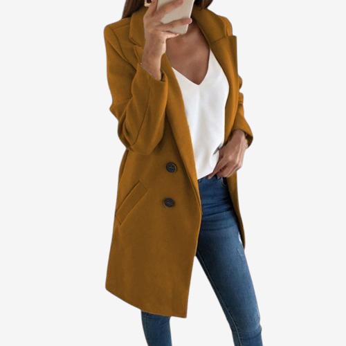 Manteau femme Chic avec Poches et Col Tailleur