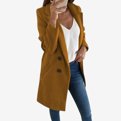 Manteau femme Chic avec Poches et Col Tailleur