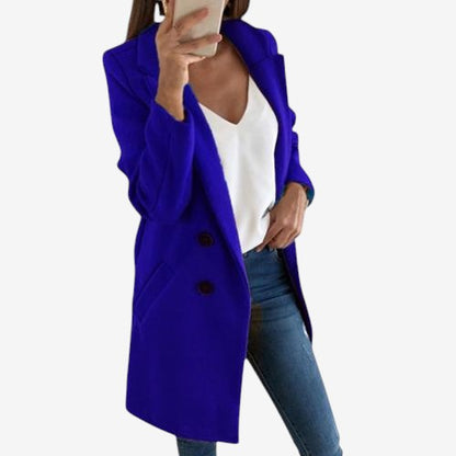 Manteau femme Chic avec Poches et Col Tailleur