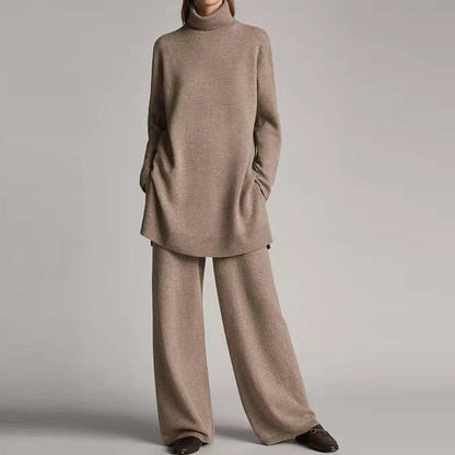 Ensemble Molleton Femme Confortable Col Roulé
