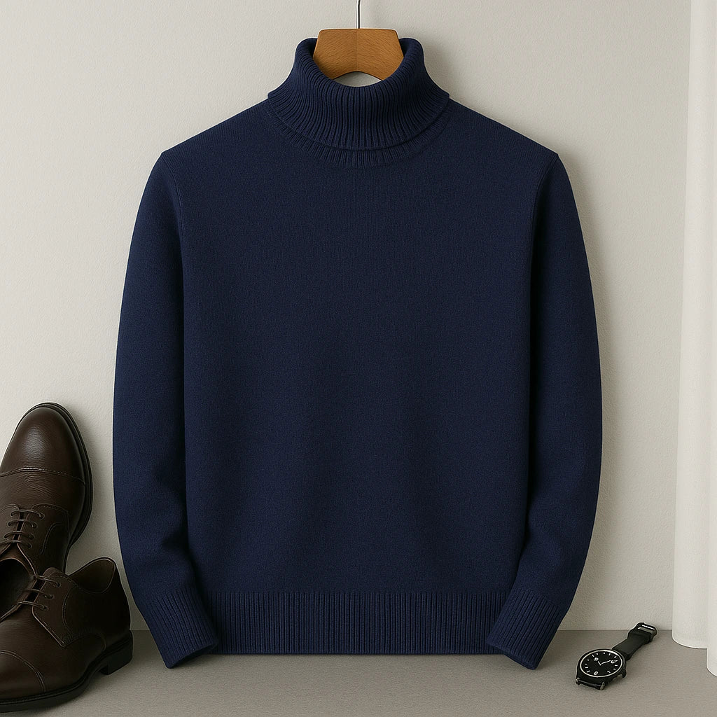 Pull Cachemire Homme Laine Mélangée Chaud et Confortable