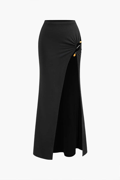 Ensemble Nele : Robe Longue Élégante à Décolleté