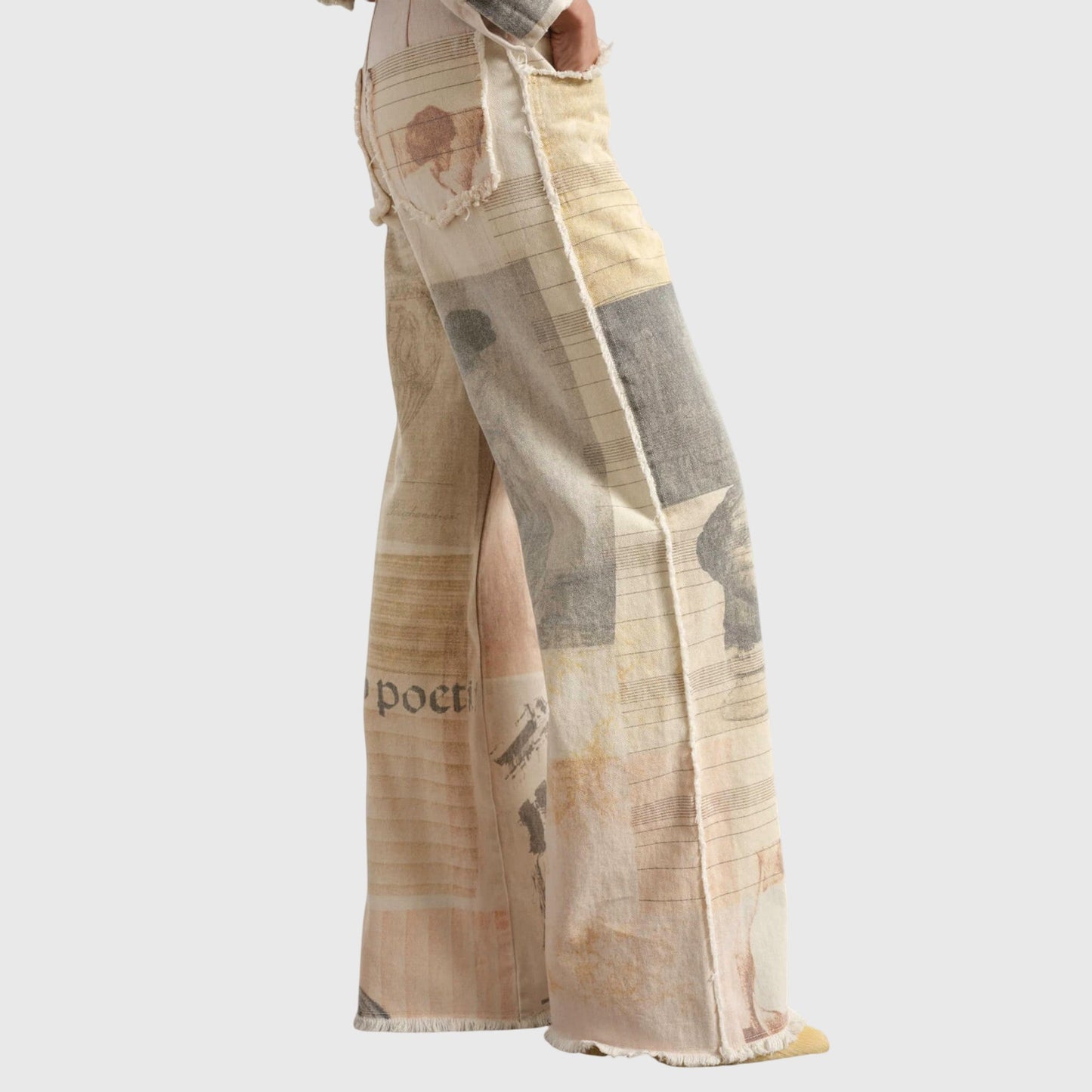 Jean Femme Haut de Gamme Taille Haute Imprimé