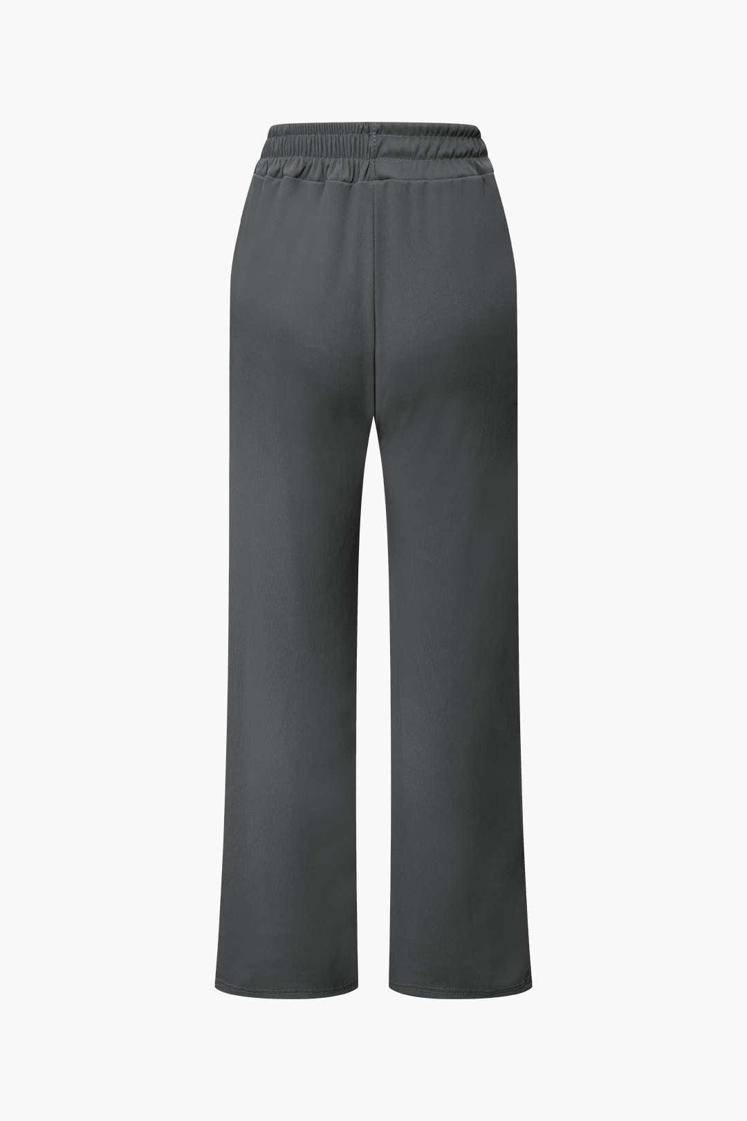 Ensemble Deux Pièces Élégant Asymétrique et Pantalon Large