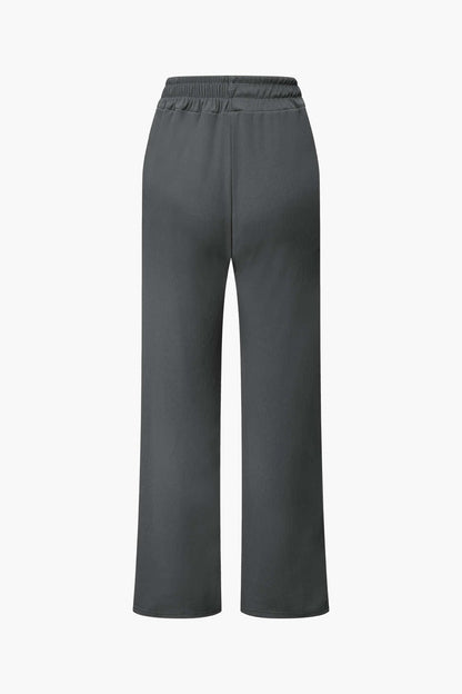 Ensemble Deux Pièces Élégant Asymétrique et Pantalon Large