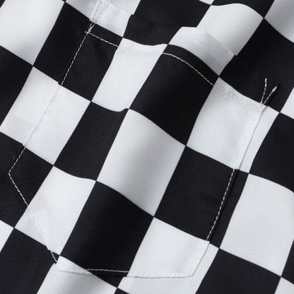 Chemise Homme Manches Courtes Carreaux Polyvalente